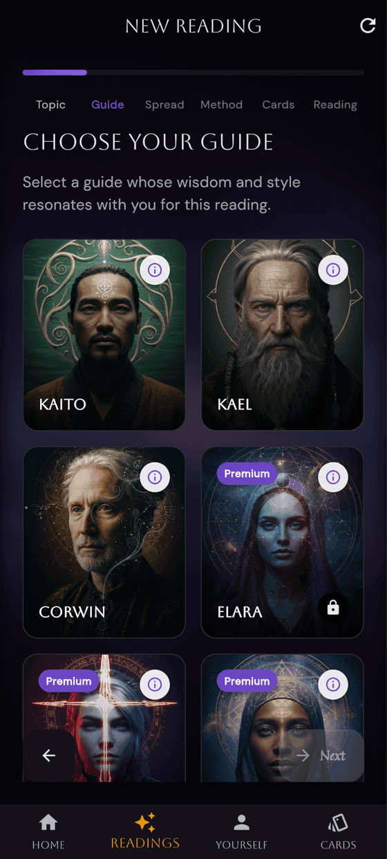 Tarot Reading Step 2