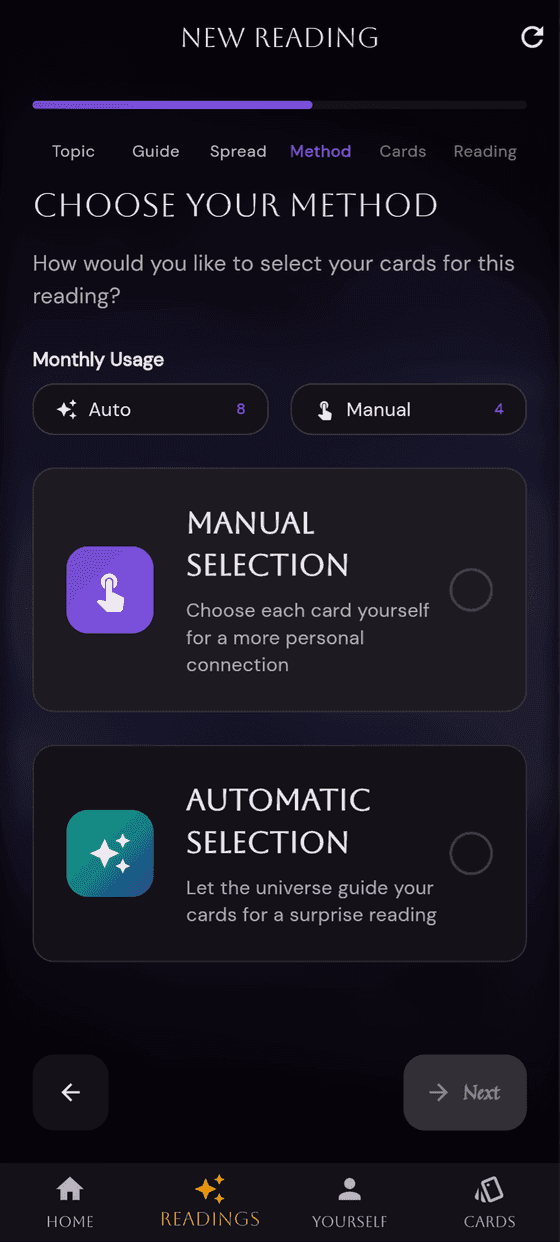 Tarot Reading Step 4