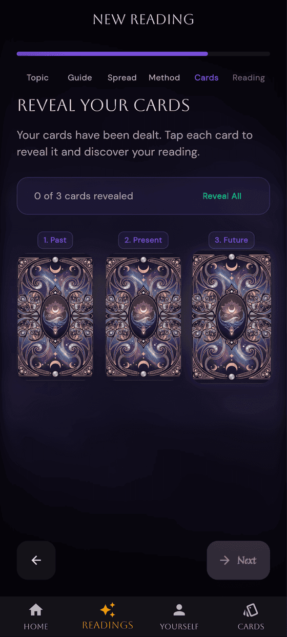 Tarot Reading Step 5