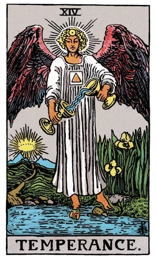 Temperance Tarot Card
