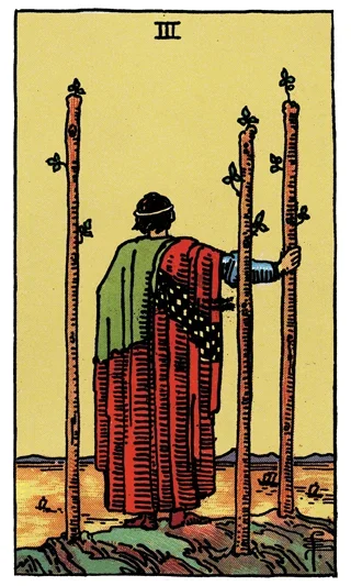 Three of Wands Tarot Card